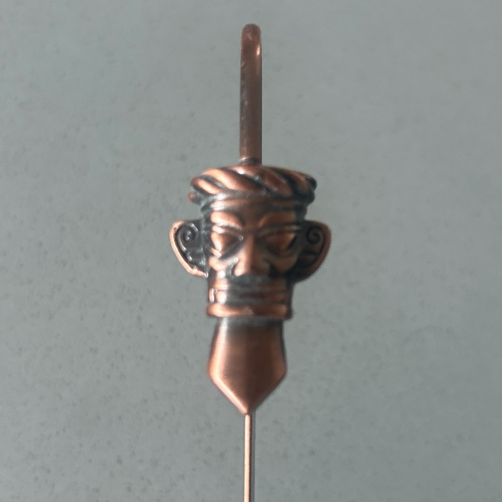 Chinese Mask Metal Ruyi Bookmark - Picture 6 of 6